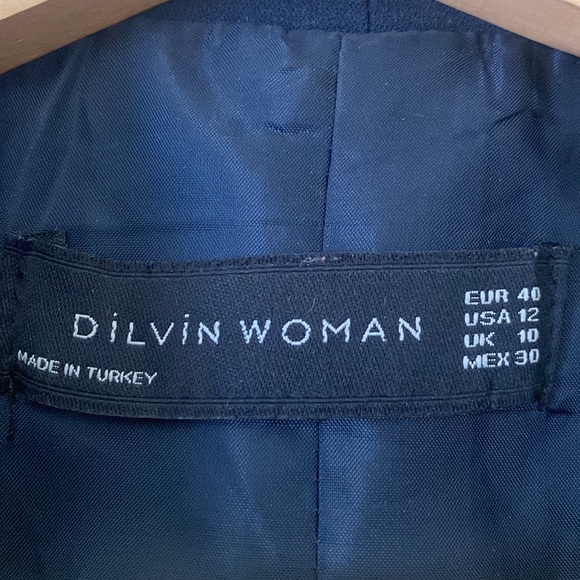 DilVin Open Front 3/4 Ruched Sleeve Blazer - Picture 9 of 10